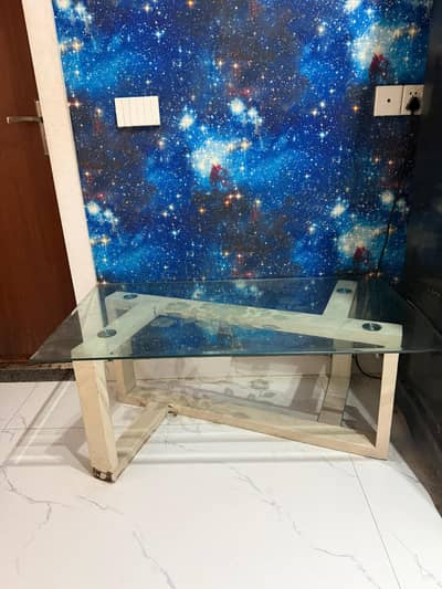 Wooden plus mirror table