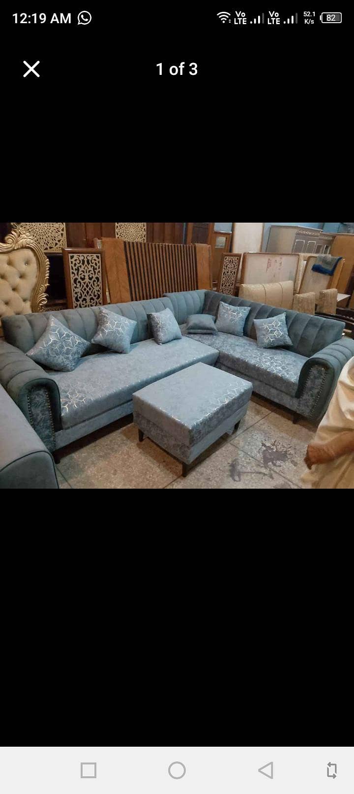 L shaped sofa set 0