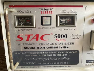 Stac stabilizer 5000 watt