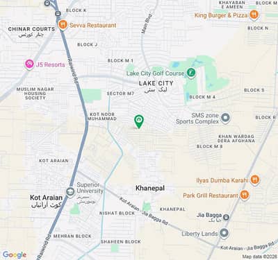 5 Marla Plot for Sale in Lakecity M7