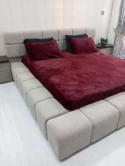 King size bed with dressing table for sale