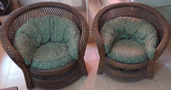 canewood sofa chairs