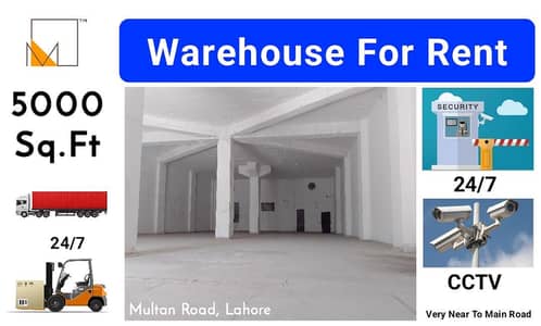 5000 Sq-Ft Warehouse For Rent