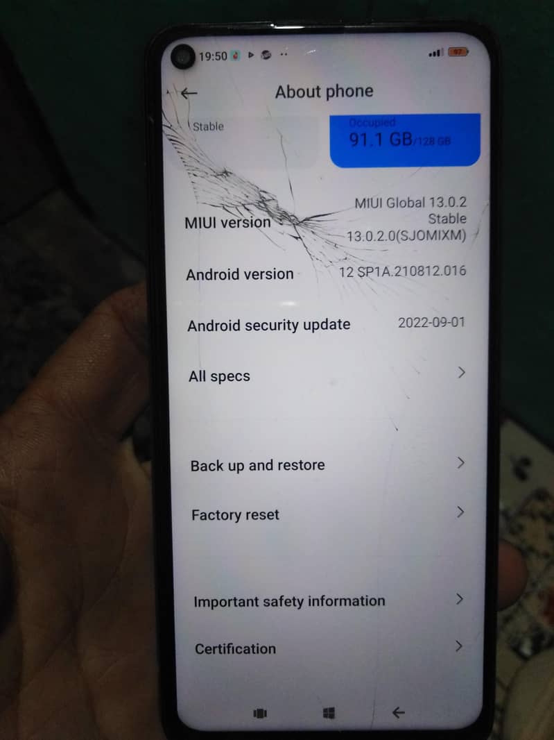 Redmi note 9 memory 4/128 exchange possible 4