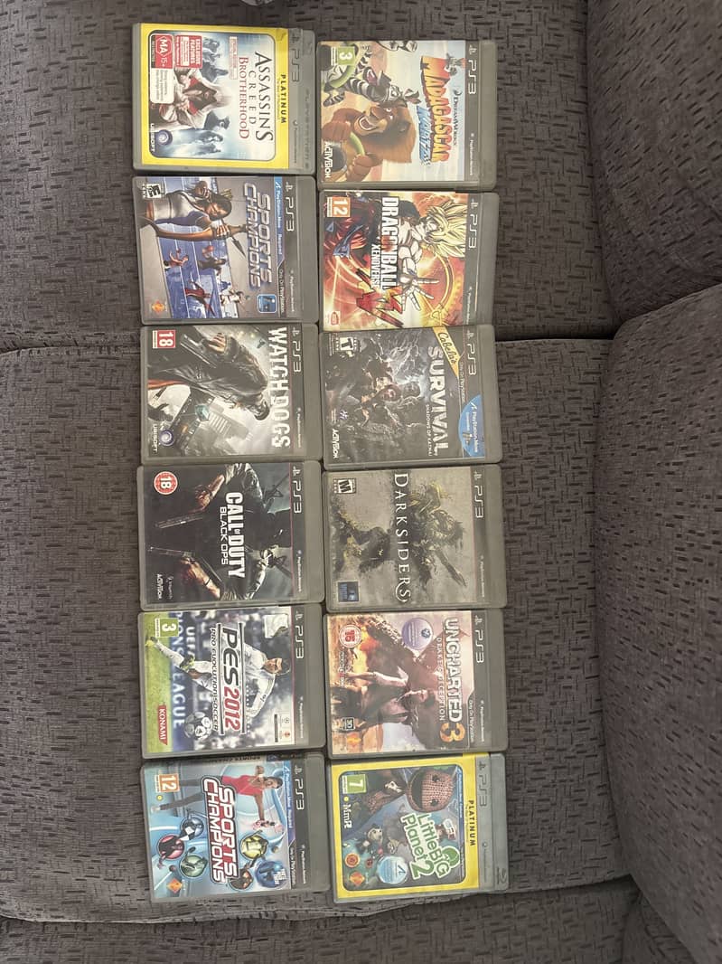 12 PS3 games 0
