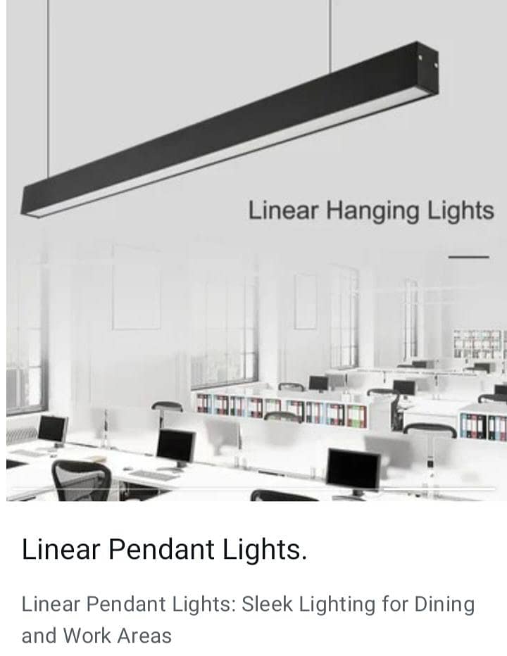 Linear hanging lights 1