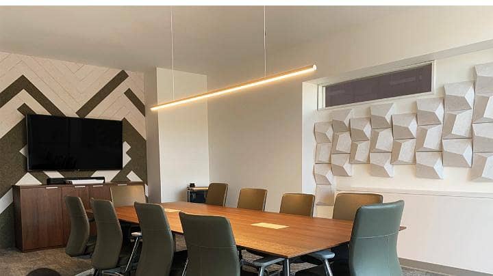 Linear hanging lights 5