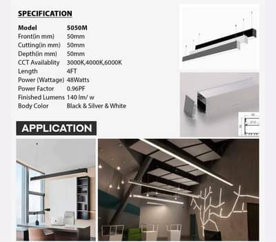 Linear hanging lights