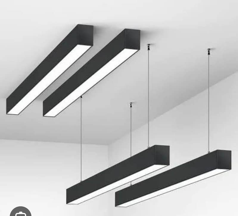Linear hanging lights 8
