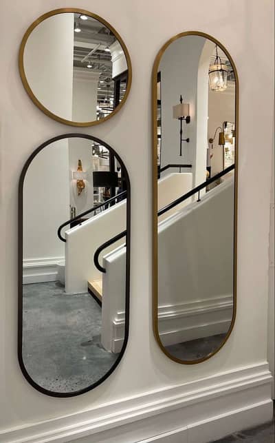 FULL LENGTH FLOOR MIRROR WITH LED SENSOR LIGHTS