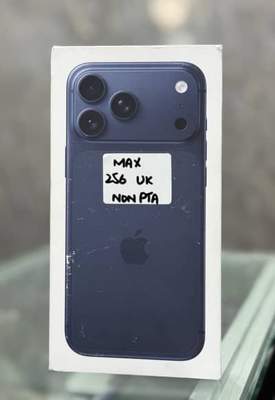 IPHONE 17 PRO MAX 256 GB UK BLUE NON PTA BOX PACK