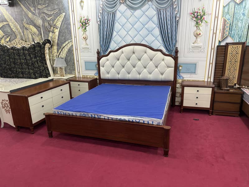Bed dressing and two side table fully solid new article low price 0