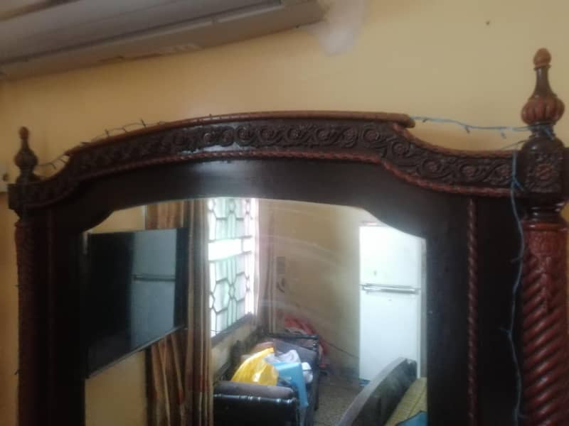 double bed king size with bed set table with dressing table  complate 6