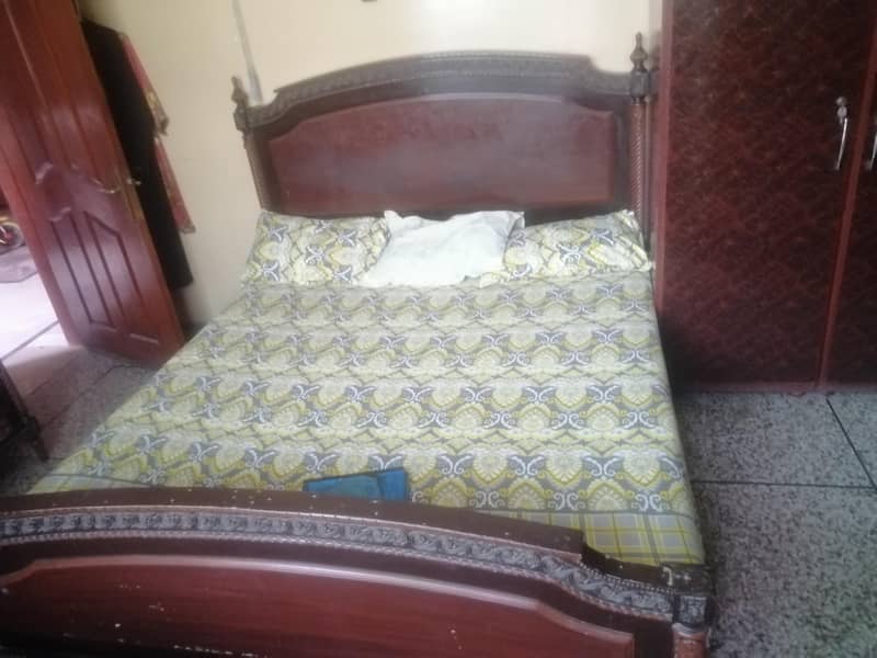 double bed king size with bed set table with dressing table  complate 13