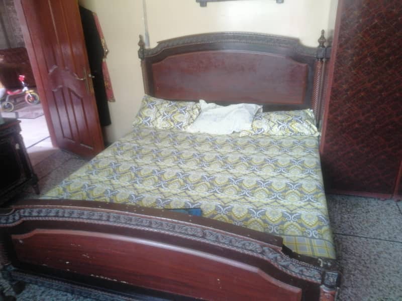 double bed king size with bed set table with dressing table  complate 15