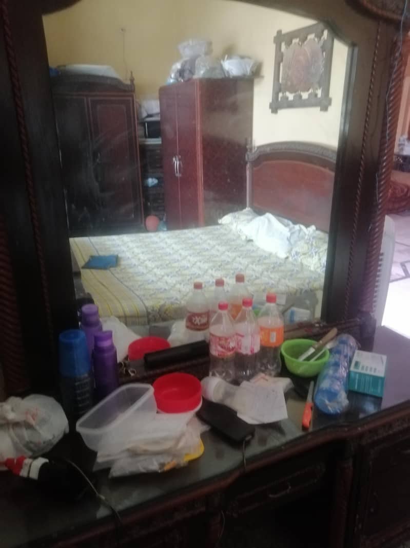 double bed king size with bed set table with dressing table  complate 17