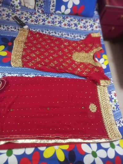 bridal lehenga  with jewellery