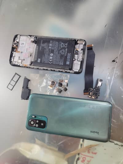 redmi note 10 all org parts panel ,battery ,casing