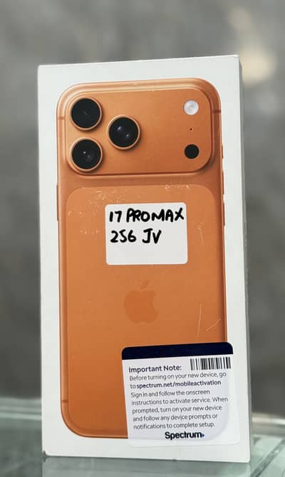 IPHONE 17 PRO MAX 256 GB JV ORANGE BOX PACK