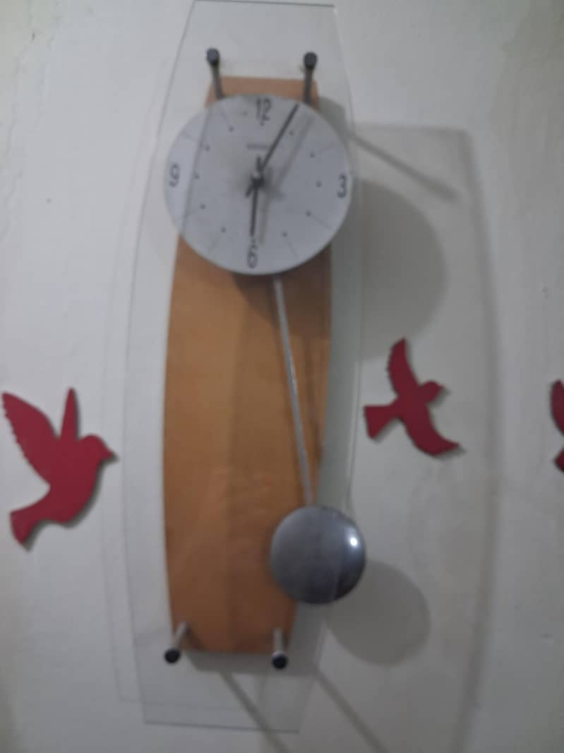 Pendulum oak wall clock 0