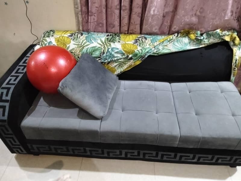 gray sofa/couch very comfortable 3