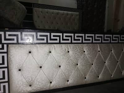 Bed with side tables and dressing table for sale
