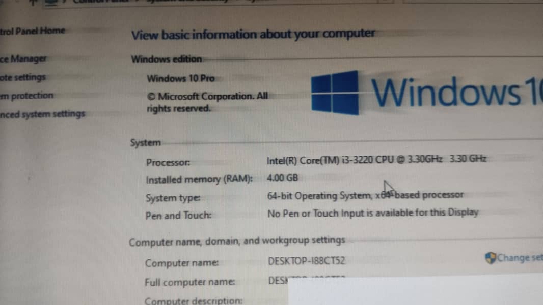 Core i3 3rd Gen 4
