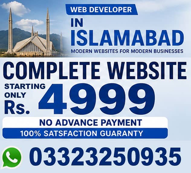 Web Developer in Islamabad | Website Design Services | WordPress 2