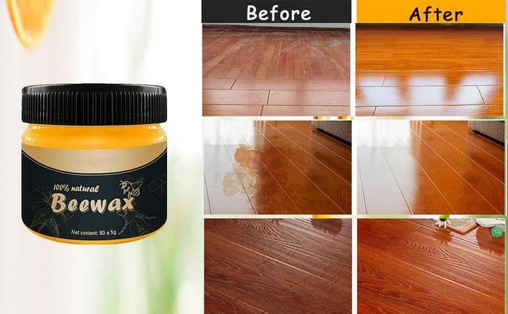 (Pack of 2) Beewax Furniture Polish for Wood – 100% Natural Wood Wax, 85G – Restores & Protects Wooden Tables, Chairs, Cabinets - Beeswax Furniture Polish, Waterproof Scratch Repair, Suitable for Wooden Floors and Furniture, Enhances Shine - 2 Pcs