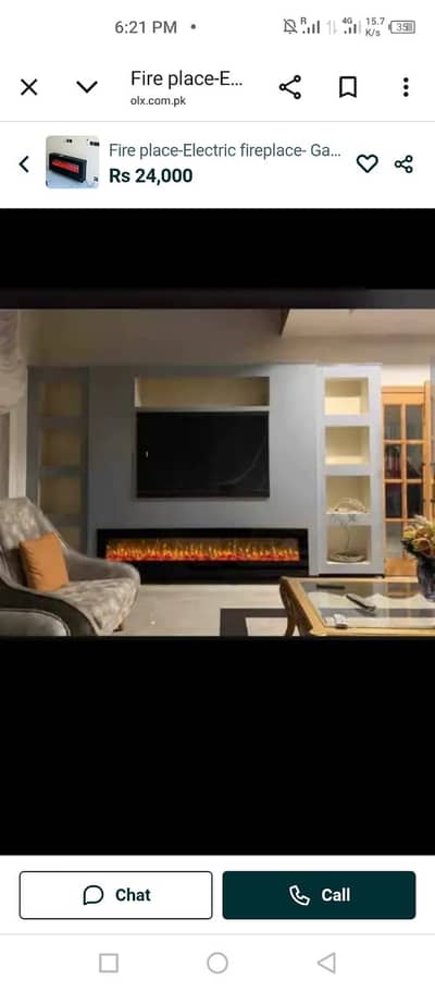 Electric fire place/gas fire places// 03057865194 whtsap