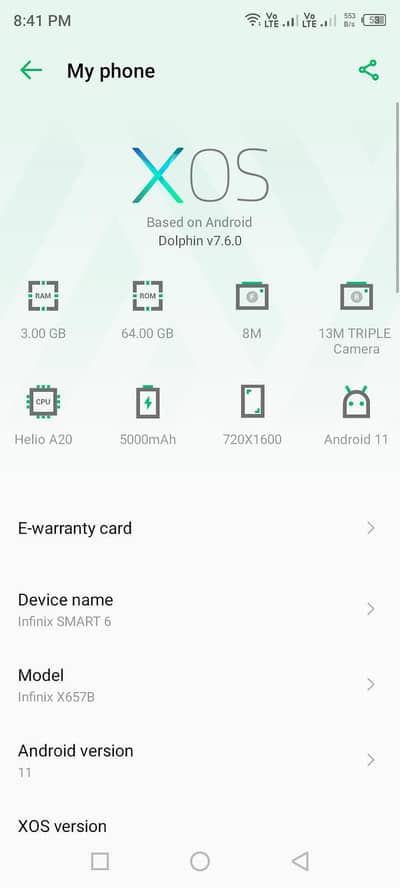 Infinix smart 6