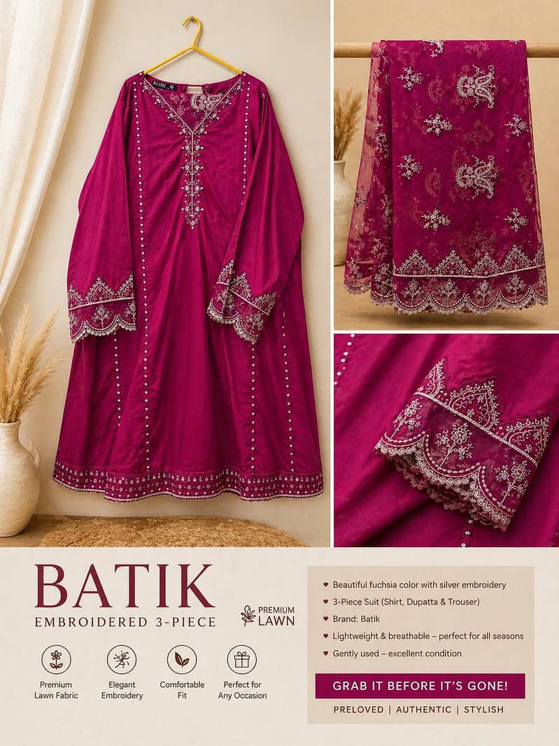 2 Pre-Loved Batik Studio Dresses 0