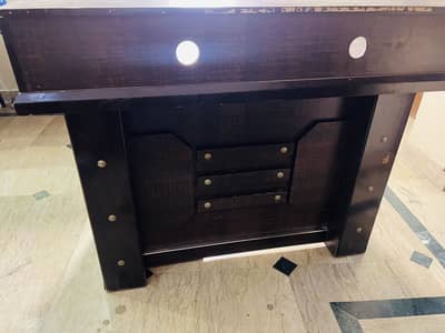 Computer table with keyboard tray and dedicated wire holes