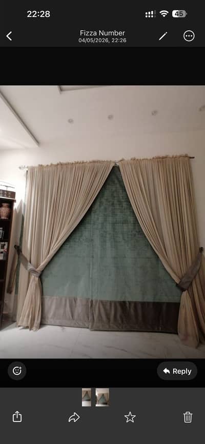 Curtains with blind for sale . . condition A1