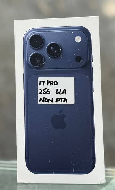 Apple 17 Pro 256GB Lla Blue color Box pack Non Pta Non Active.