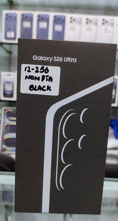 Samsung Galaxy S26 Ultra 12gb 256gb Dual sim Box pack Non Pta Black
