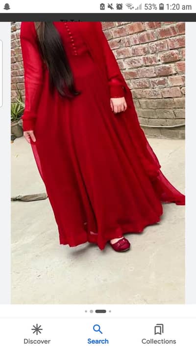 red long frock