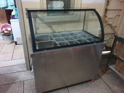 salad bar chiller with under counter chiller system