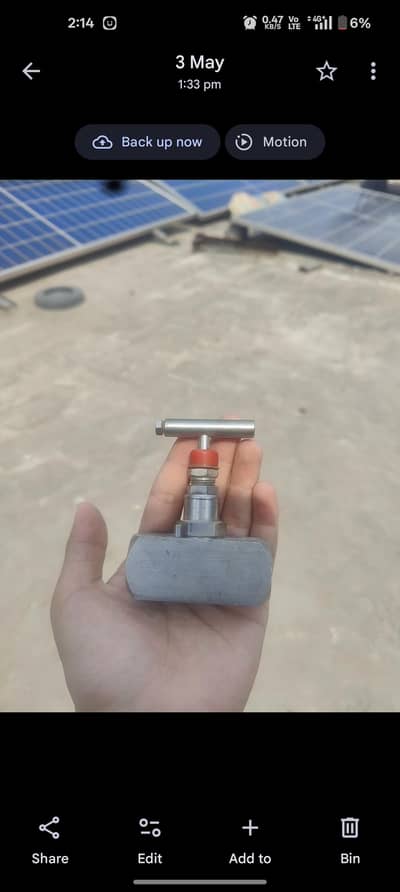 Oliver Valves High Pressure Needle Valve 6000Psi 316 Stainless Steel