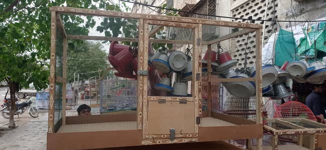 Wooden cages