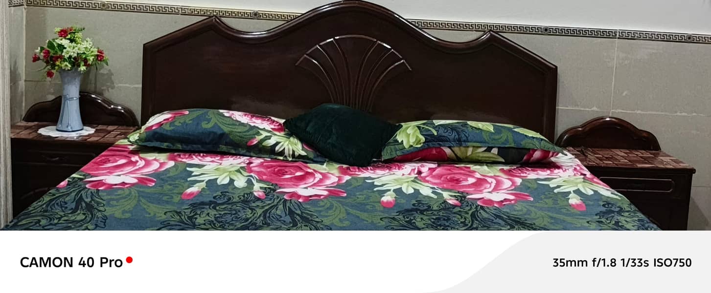 Bed, dressing and show case 1