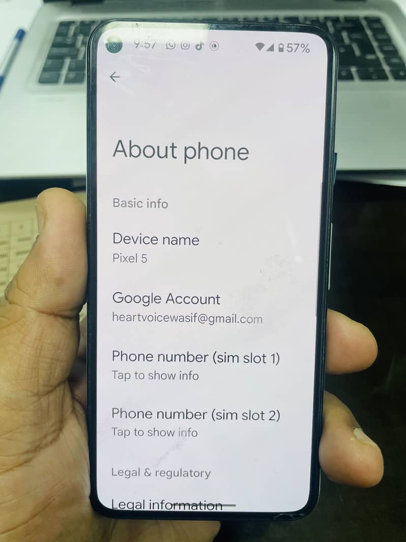 Google pixel 5 4