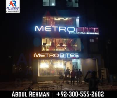 3D Signs, Display Sign Board 3D Sign Boards Neon Sign Light Board Wall