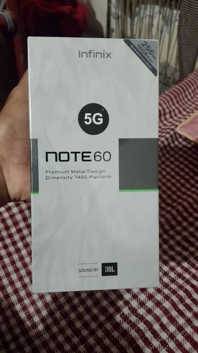infinix Note 60 5G Box pak