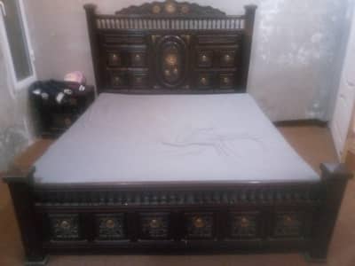 Wooden bed