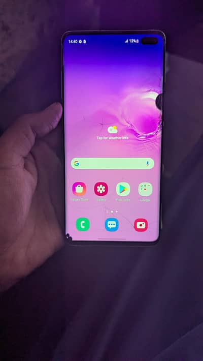 Samsung S10+ 6/128 back break glass break 2 dot