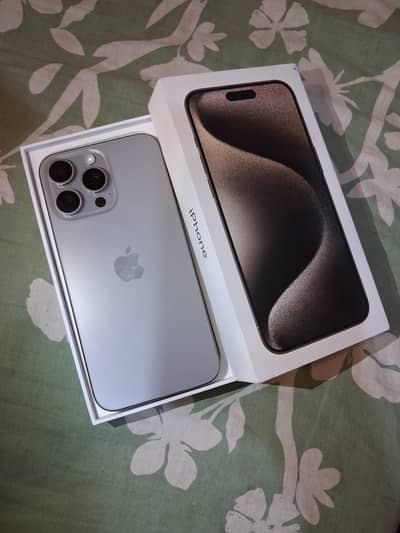 iPhone 15 pro max non pta with box physical dual sim