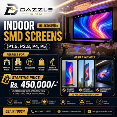 Dazzle SMD Screen Installation Services | Indoor & Outdoor LED Screens