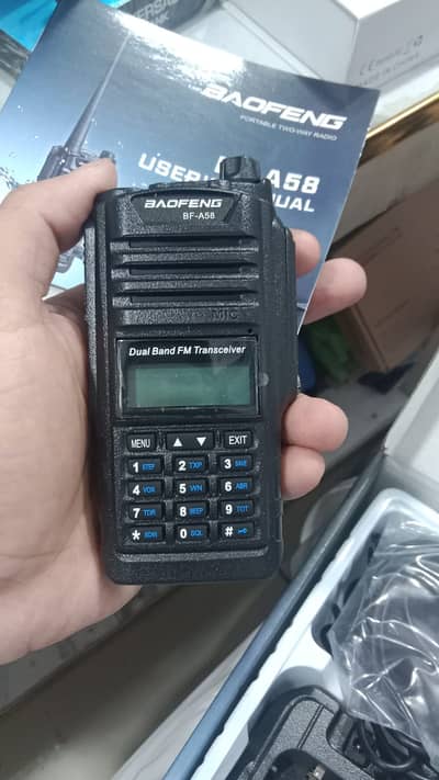 BF A58 Waterproof Two Way walkie talkies dual band & Long range radios