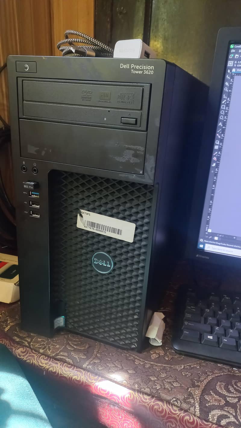dell core i7 6th generation 8 ram 128 ssd 500 hard with 24 inch border 0